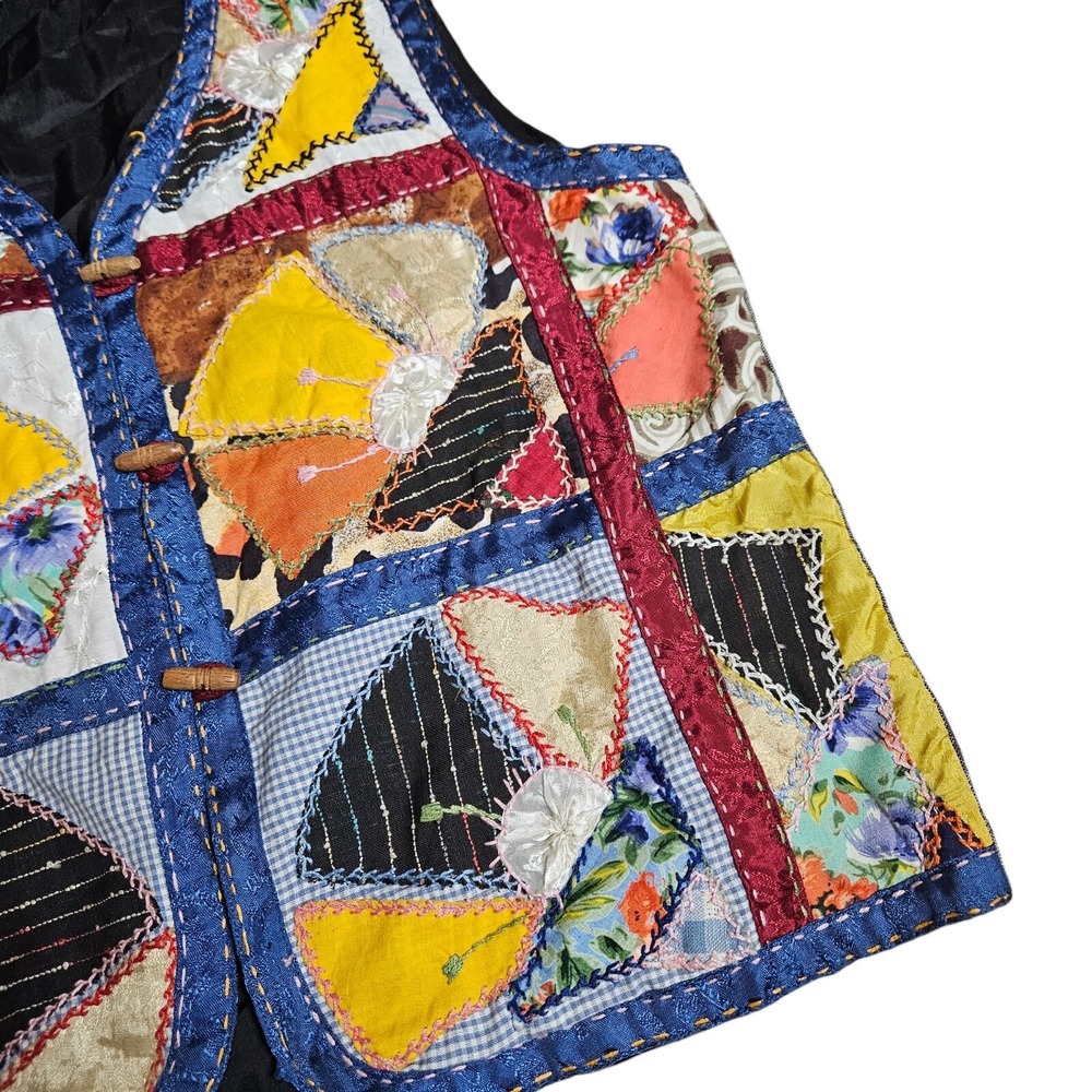 Colorful Patchwork Vest - Picture 9 of 10
